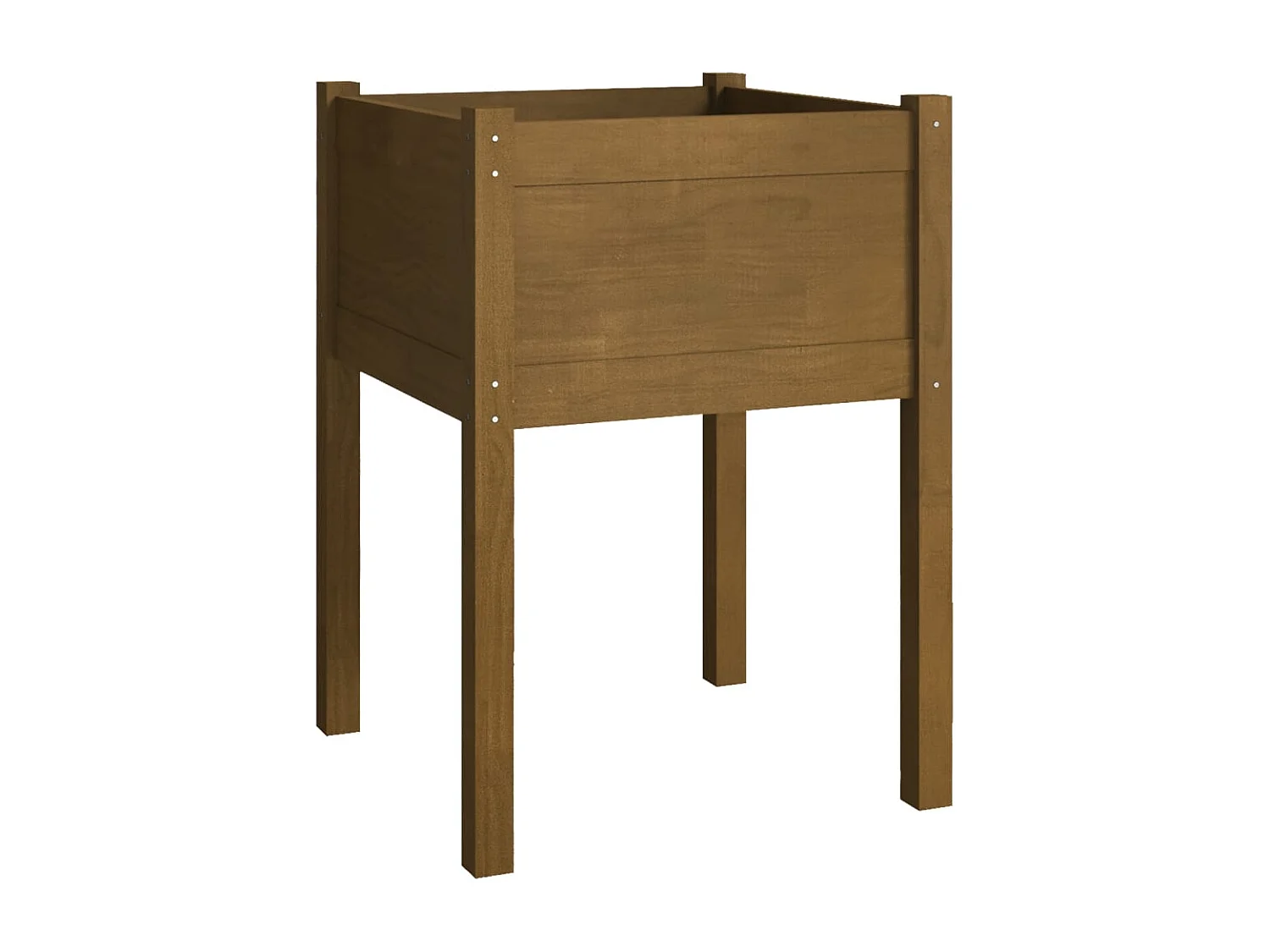 Jardinières 2 pièces Marron miel 50x50x70 cm Bois de pin massif