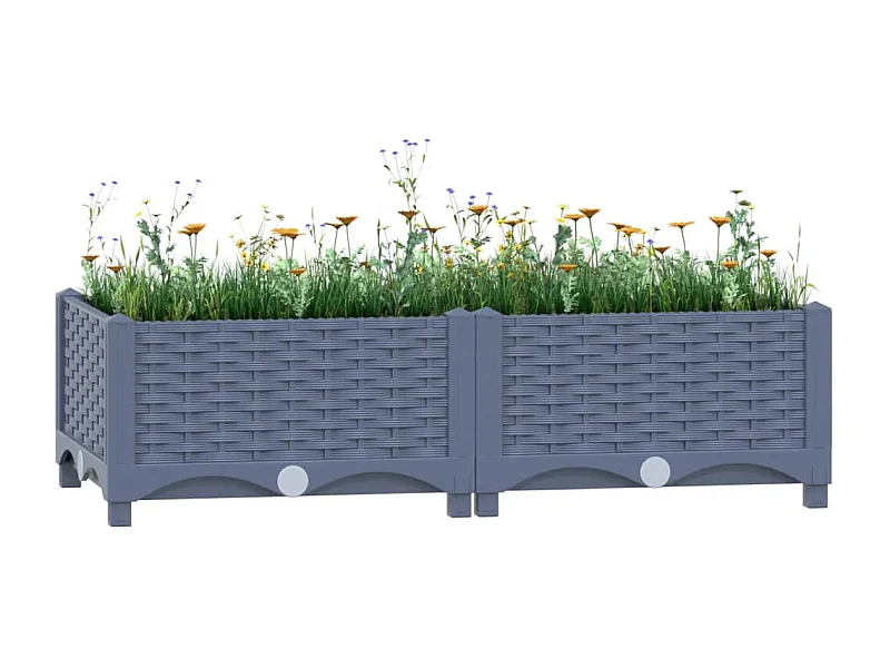 Lit surélevé 80x40x23 cm Polypropylène