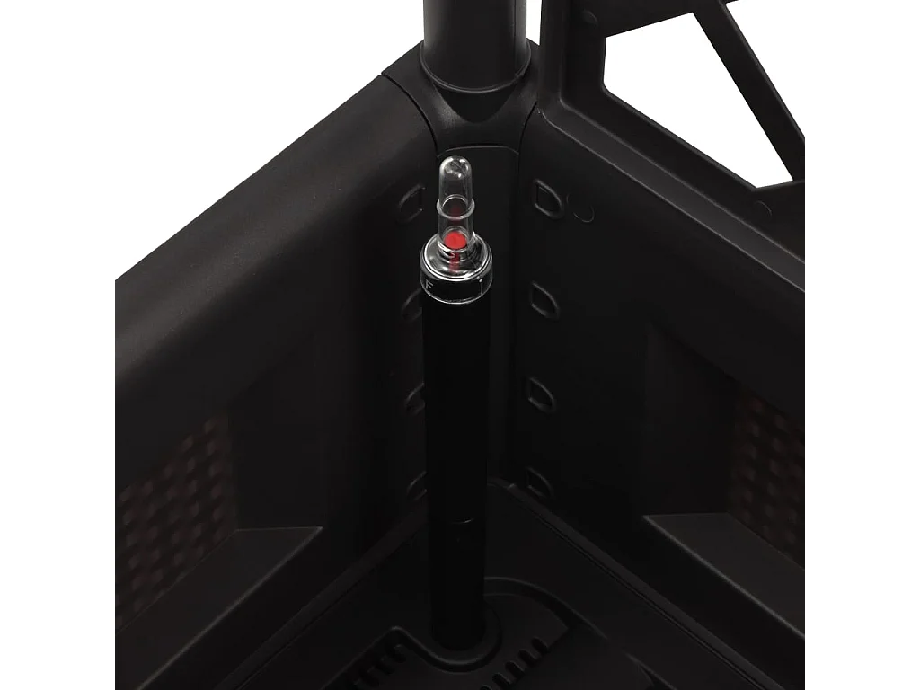 Arriate con enrejado y sistema de riego automático antracita