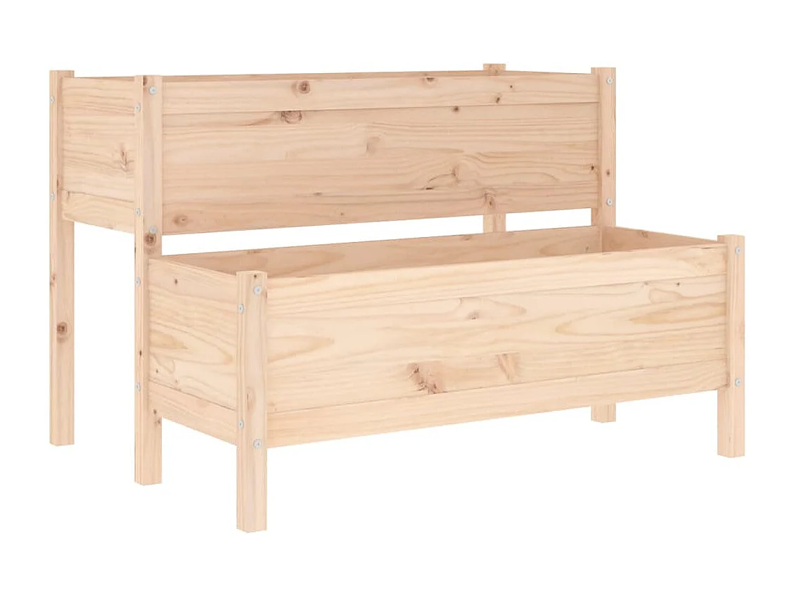 Jardinière 110x84x75 cm Bois massif de pin