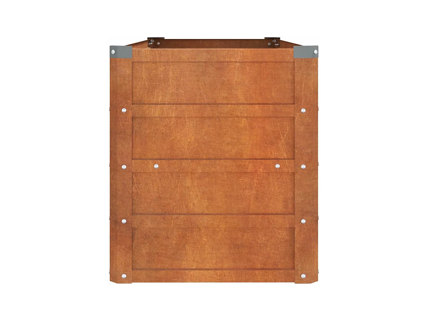 Canteiro de jardim 100x40x45 cm aço corten cor enferrujado