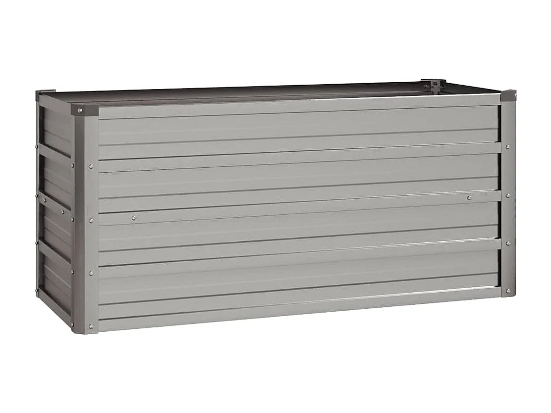 Arriate oxidado de acero corten 100x40x45 cm