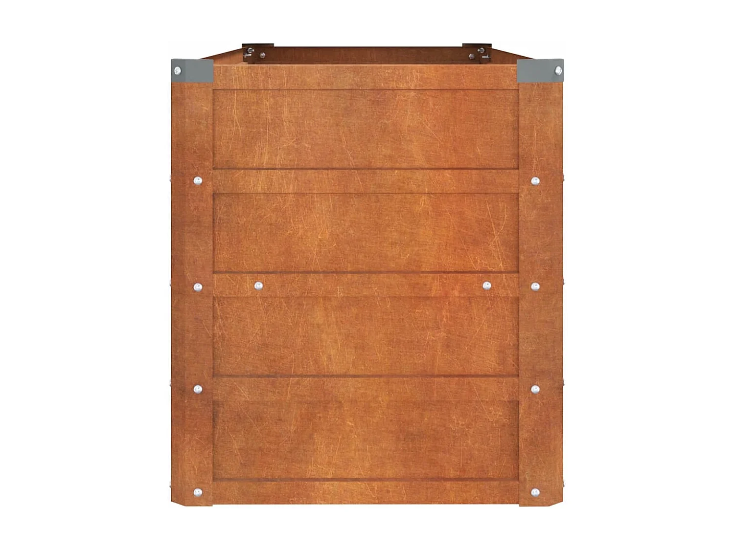 Arriate oxidado de acero corten 100x40x45 cm