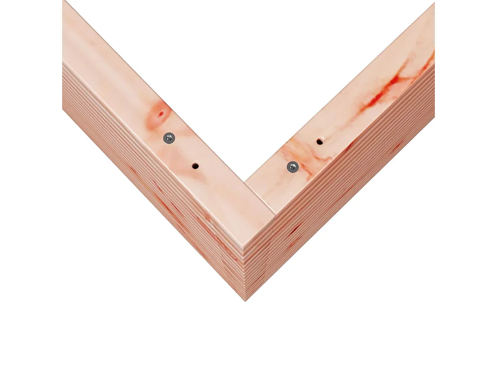 Vaso/floreira de jardim 60x60x68,5 cm madeira de douglas maciça