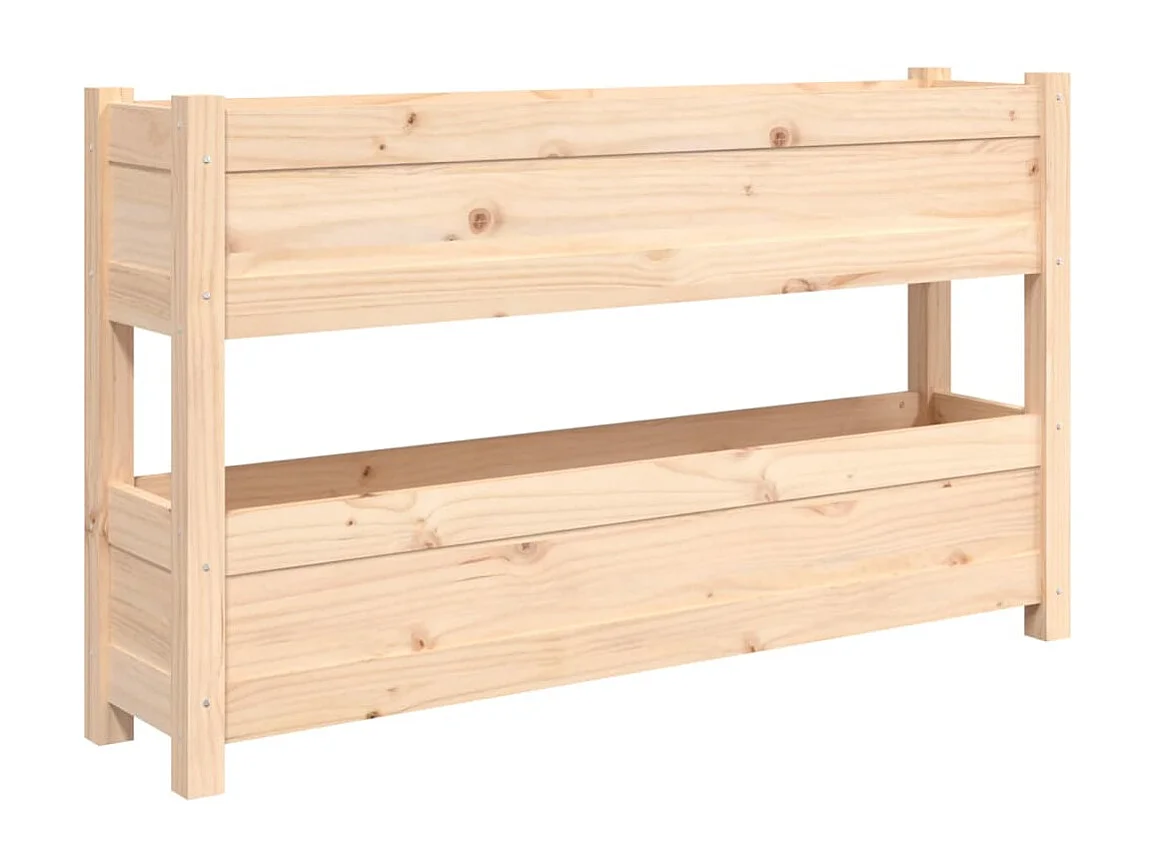 Jardinière 112x25x66 cm Bois massif de pin