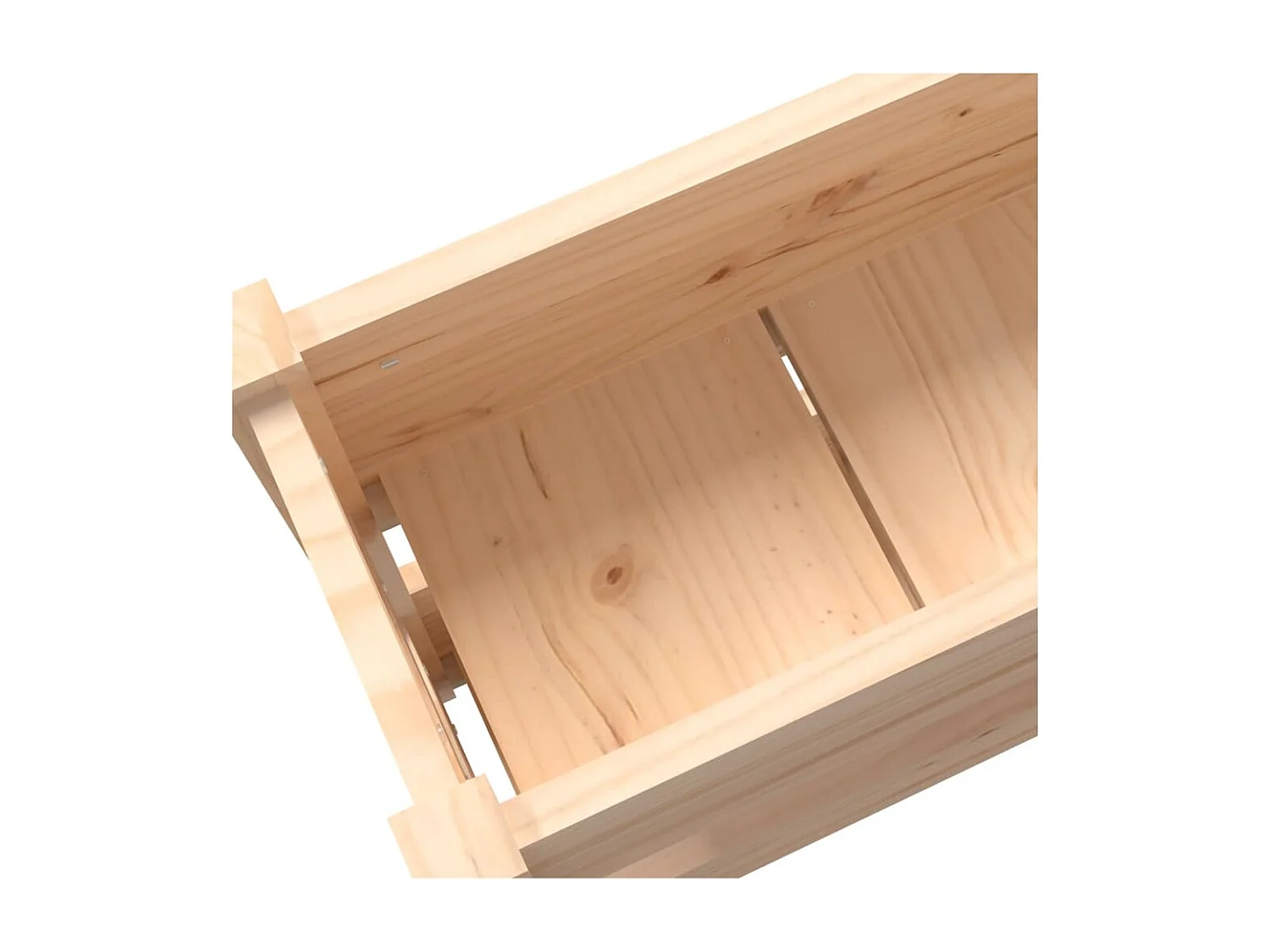 Jardinière 112x25x66 cm Bois massif de pin