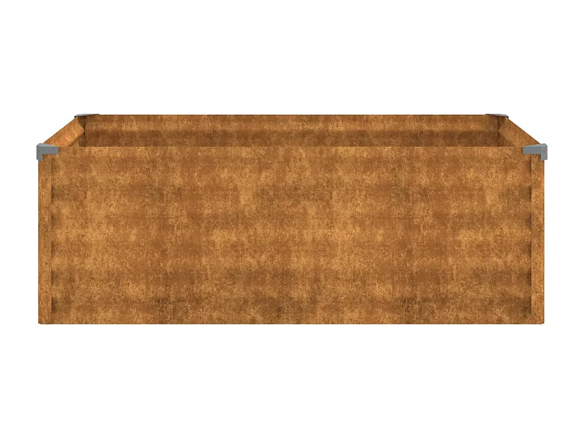 Lit surélevé de jardin 100x50x36 cm acier corten