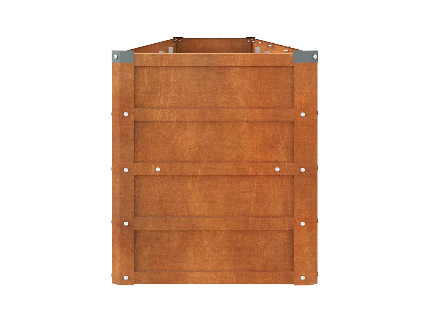 Canteiro de jardim 320x40x45 cm aço corten cor enferrujado