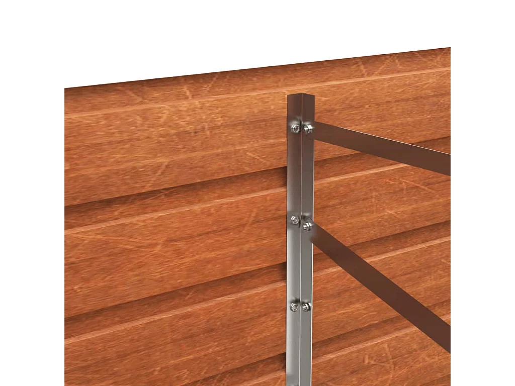 Arriate oxidado de acero corten 320x40x45 cm