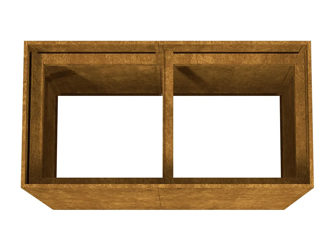 Jardinière 80x40x80 cm acier corten