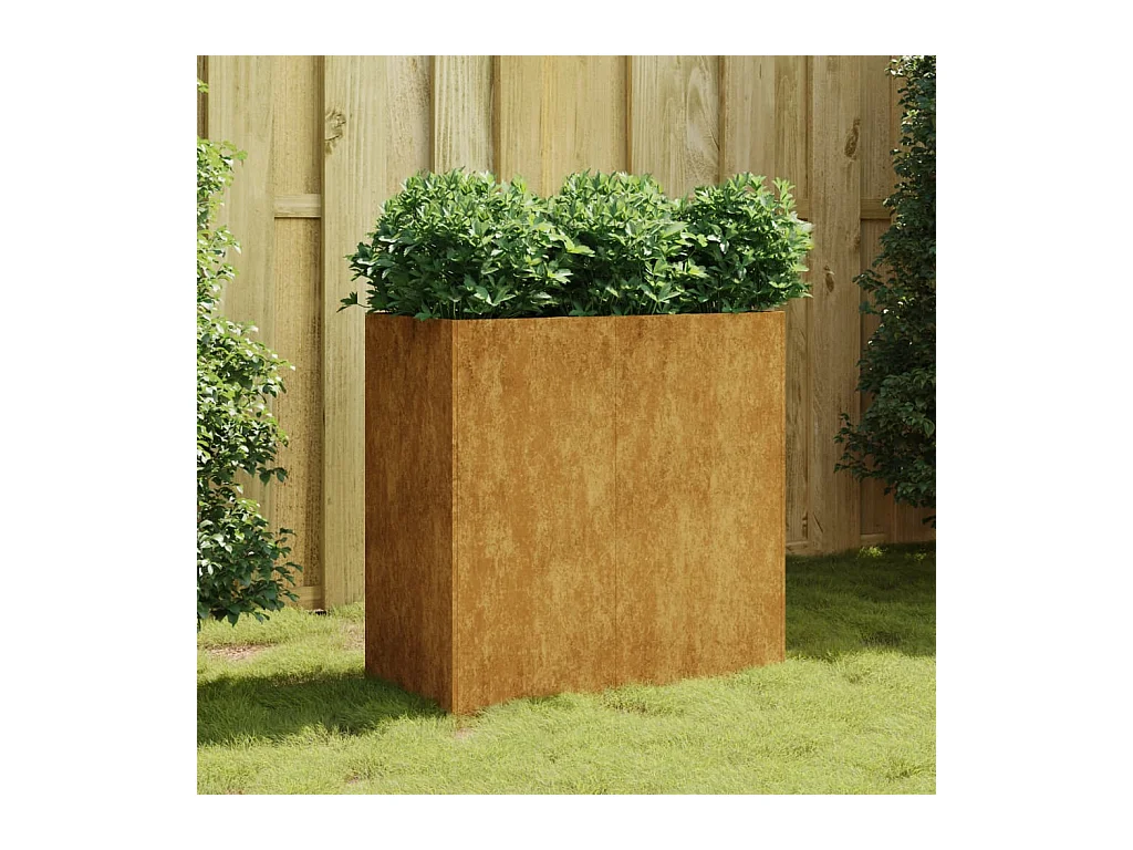 Jardinière 80x40x80 cm acier corten