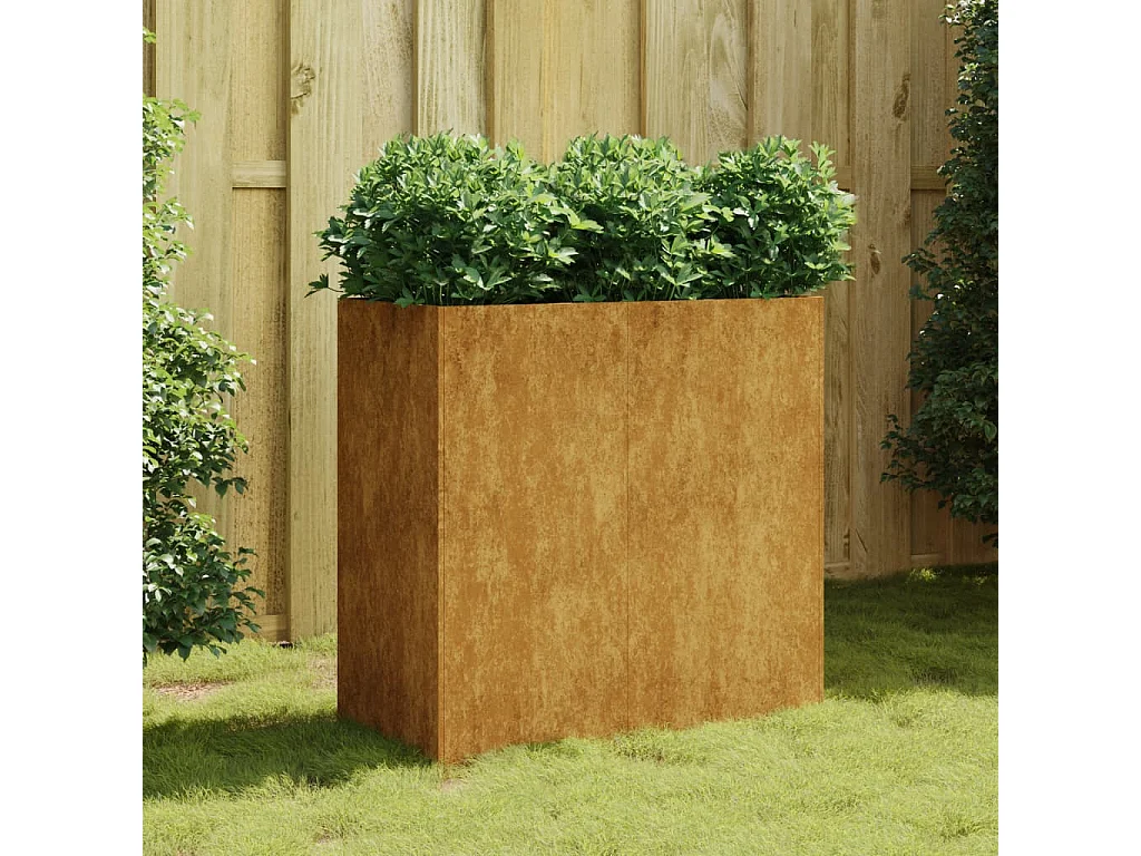 Jardinera de acero corten 80x40x80 cm