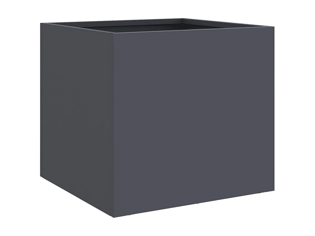 Jardinière anthracite 32x30x29 cm acier laminé à froid