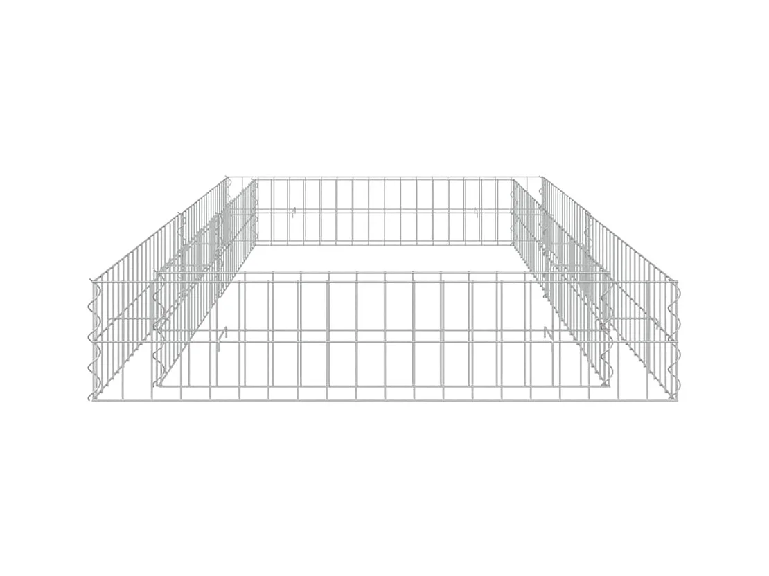 Arriate de gaviones de acero 200x100x20 cm