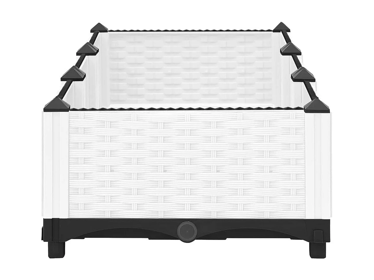 Canteiro elevado 120x40x23 cm polipropileno