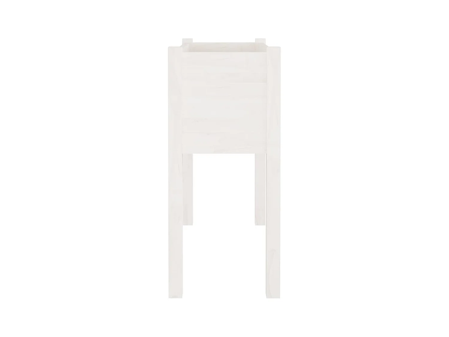 Jardinières 2 pièces Blanc 70x31x70 cm Bois de pin massif