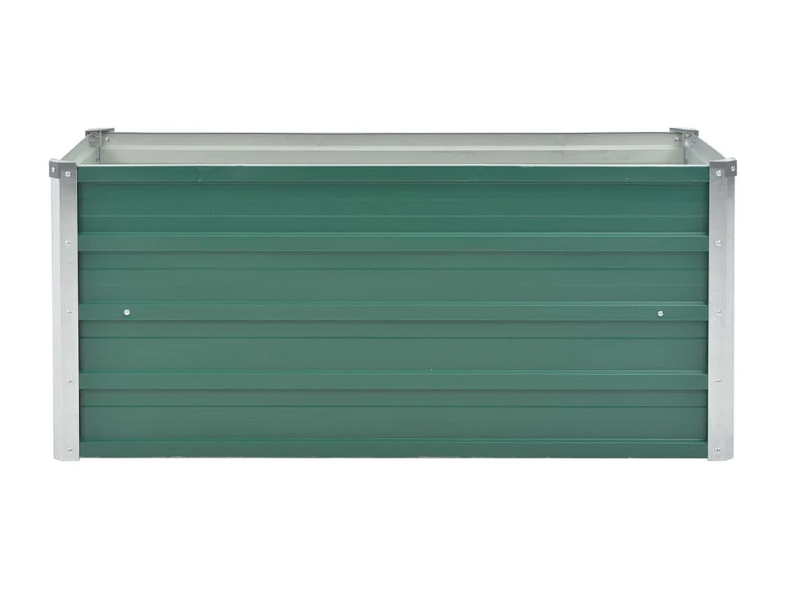Lit surélevé de jardin Acier galvanisé 100x40x45 cm Vert
