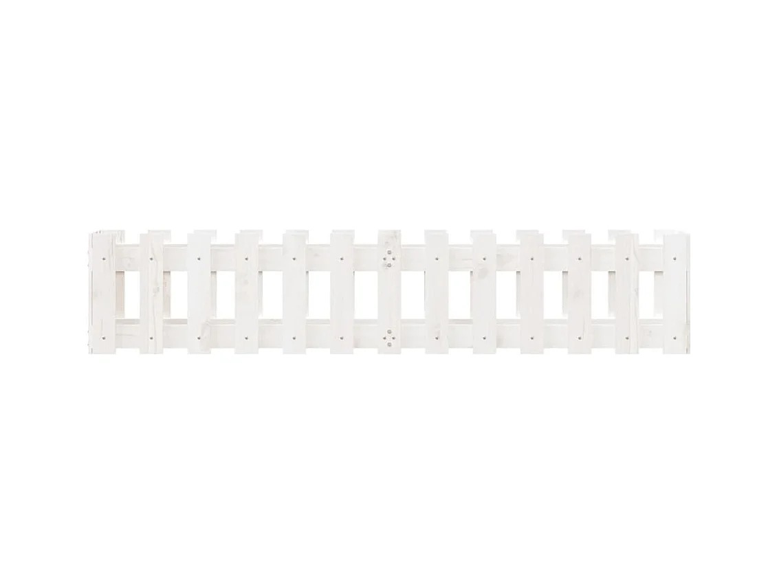 Lit surélevé de jardin design de clôture 150x30x30cm pin massif