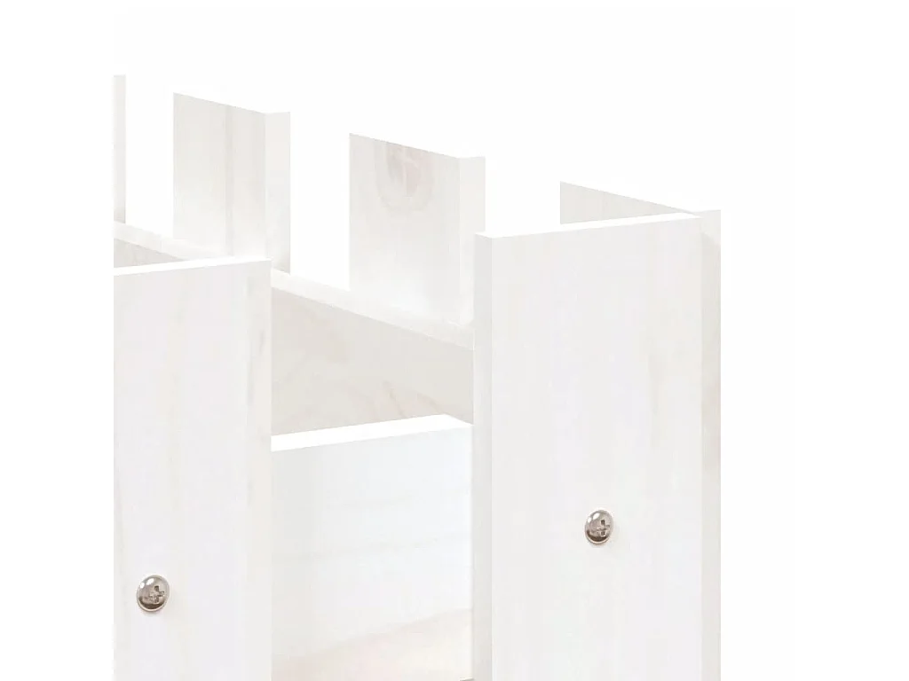 Lit surélevé de jardin design de clôture 150x30x30cm pin massif