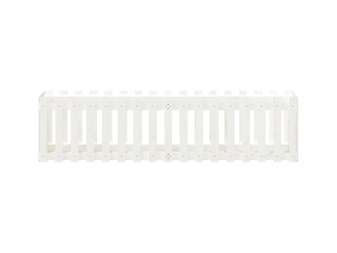 Lit surélevé de jardin design de clôture 200x50x50cm pin massif
