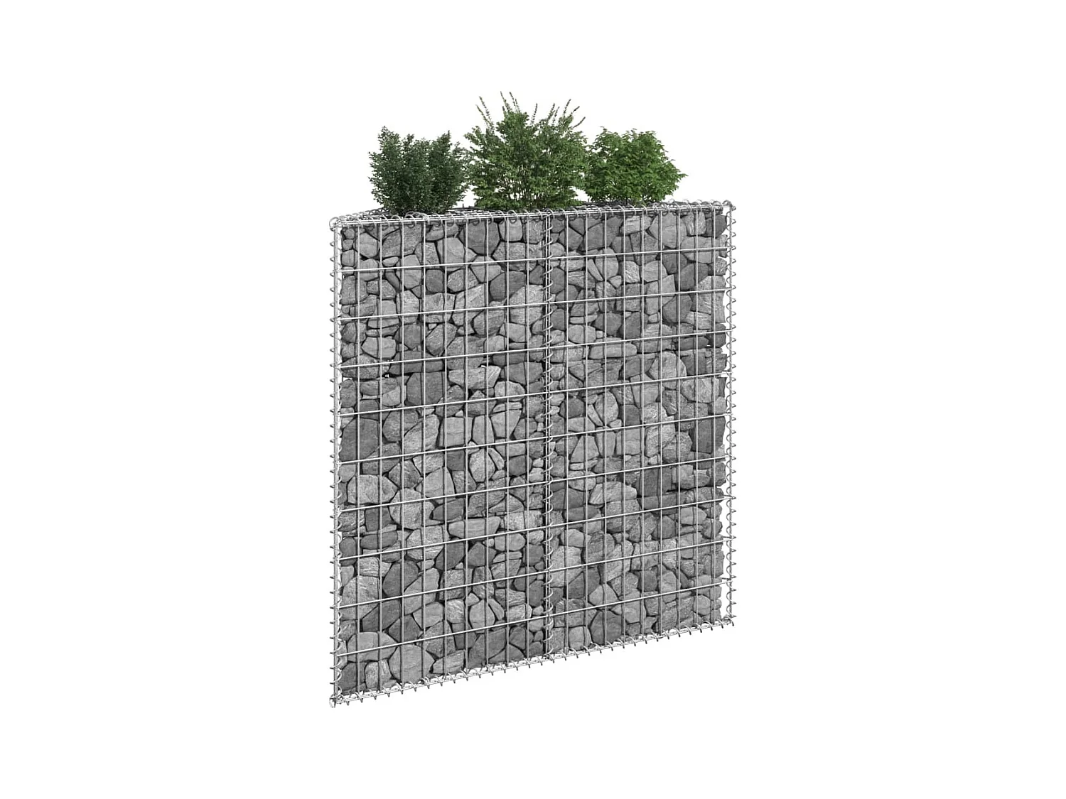 Arriate de gaviones de trapecio acero galvanizado 100x20x100 cm