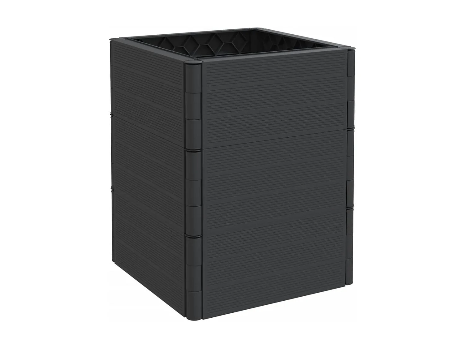 Jardinières de jardin 2 pièces anthracite PP