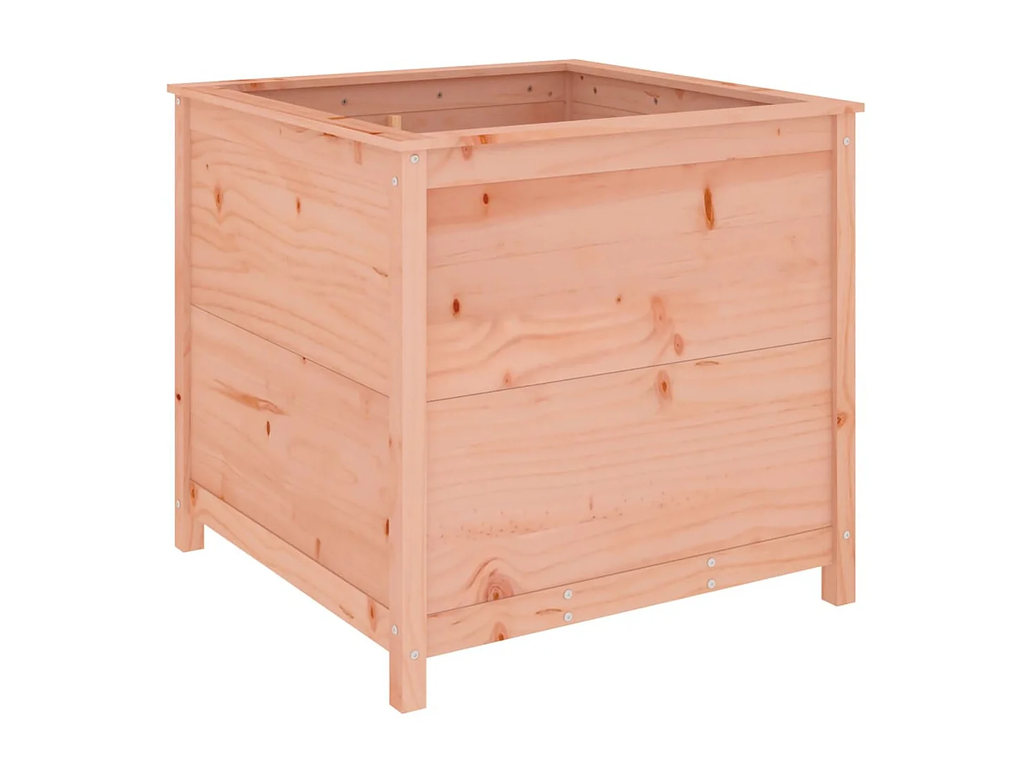 Vaso/floreira de jardim 82,5x82,5x78 cm madeira douglas maciça