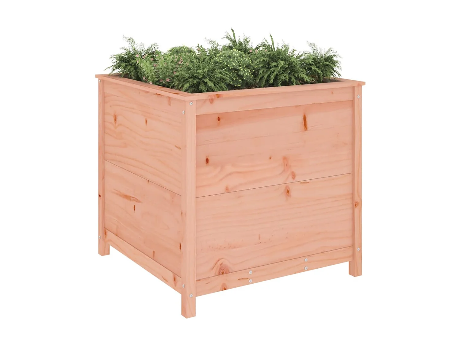 Vaso/floreira de jardim 82,5x82,5x78 cm madeira douglas maciça