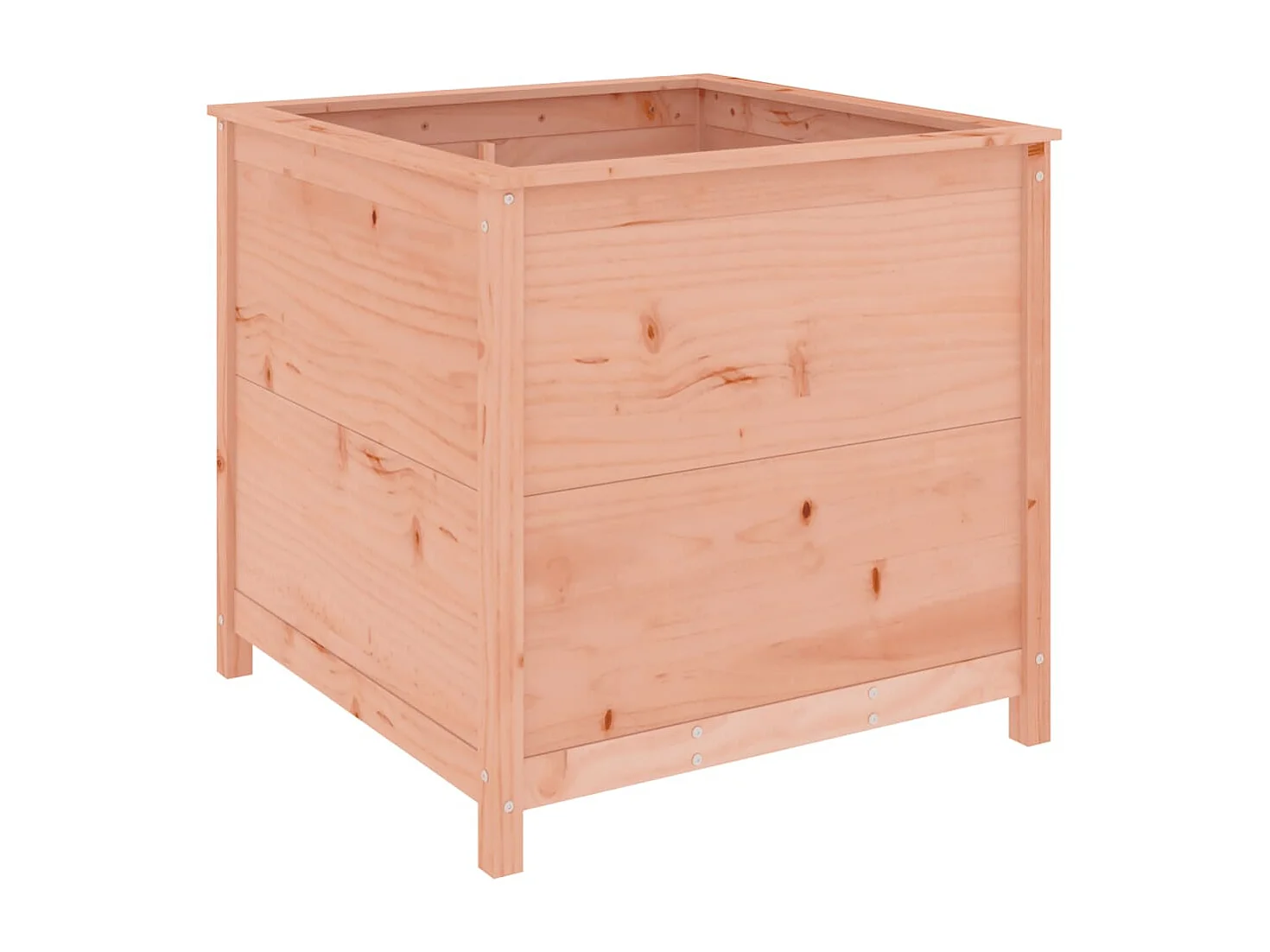 Vaso/floreira de jardim 82,5x82,5x78 cm madeira douglas maciça