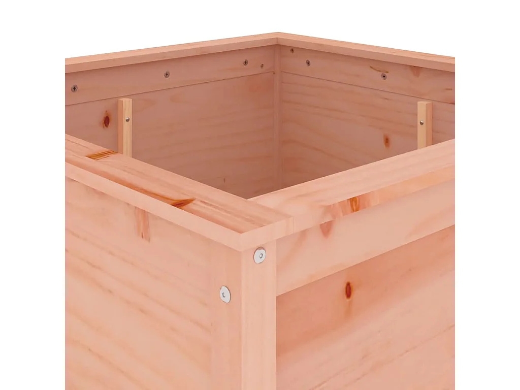 Vaso/floreira de jardim 82,5x82,5x78 cm madeira douglas maciça