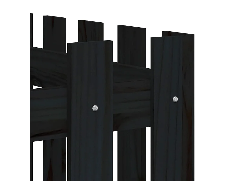 Lit surélevé de jardin design de clôture 150x50x70cm pin massif