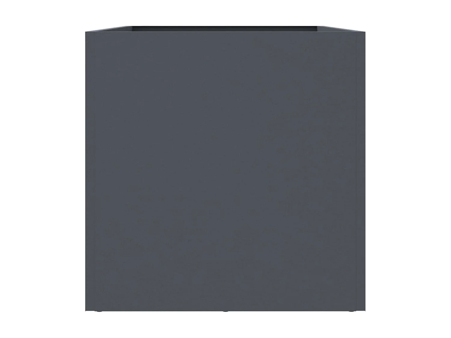 Jardinière anthracite 62x30x29 cm acier laminé à froid