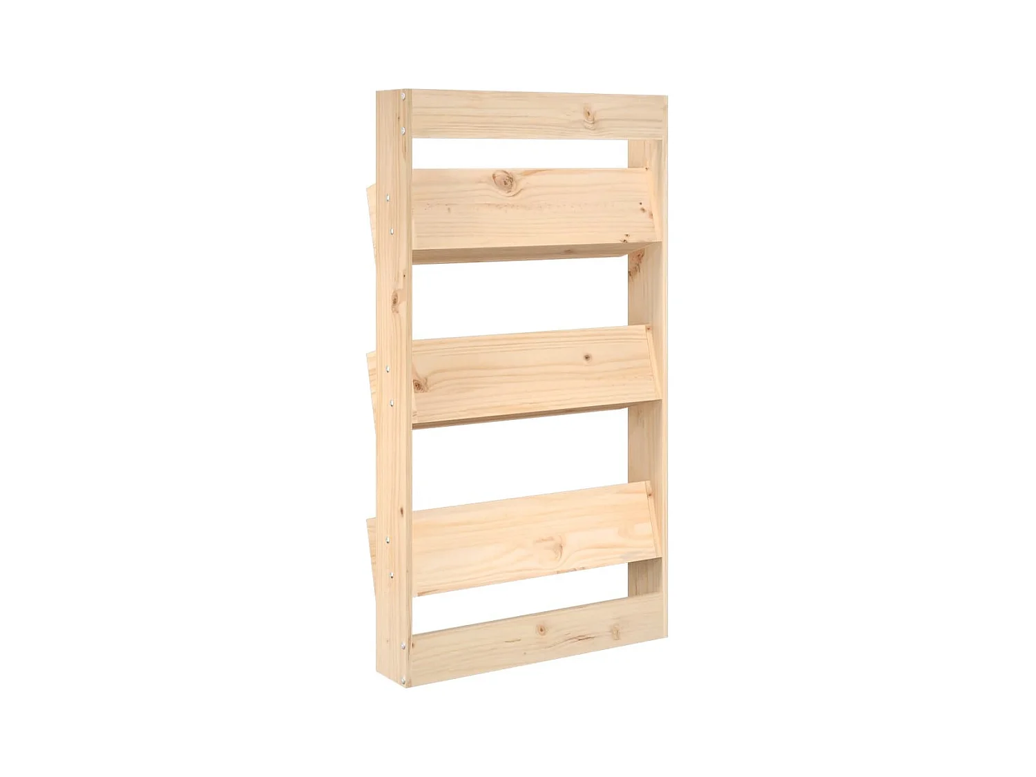 Jardinera de pared 3 niveles madera maciza pino 60x18,5x110 cm