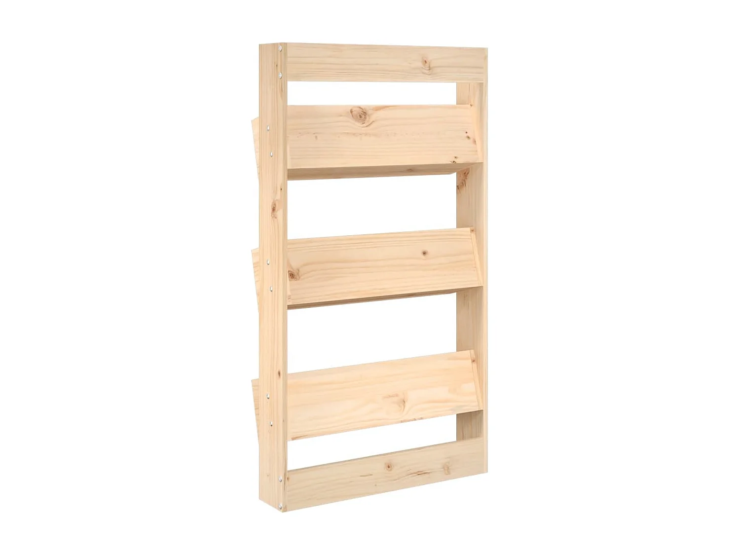 Jardinière murale 3 niveaux 60x18,5x110 cm bois de pin massif
