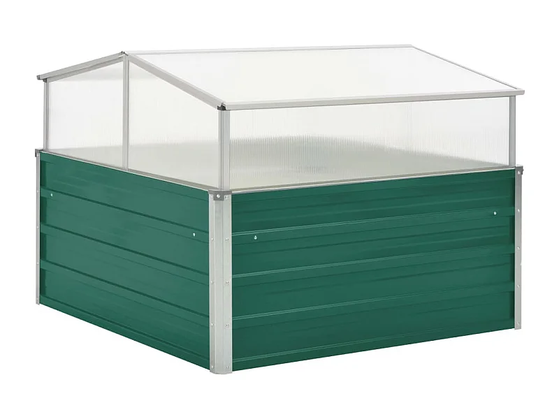 Estufa 100x100x77 cm aço galvanizado verde