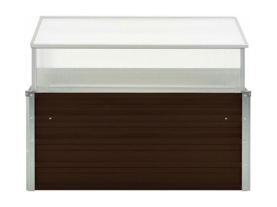 vente unique Serre Marron 100 x 100 x 85 cm Acier galvanisé
