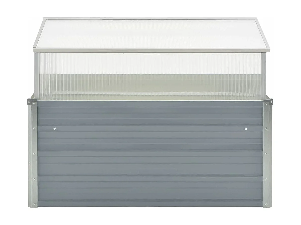 Serre 100 x 100 x 85 cm Grise Acier galvanisé