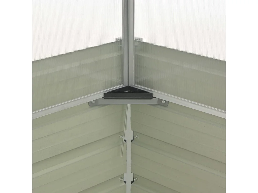 Serre Anthracite 100x100x77 cm Acier galvanisé