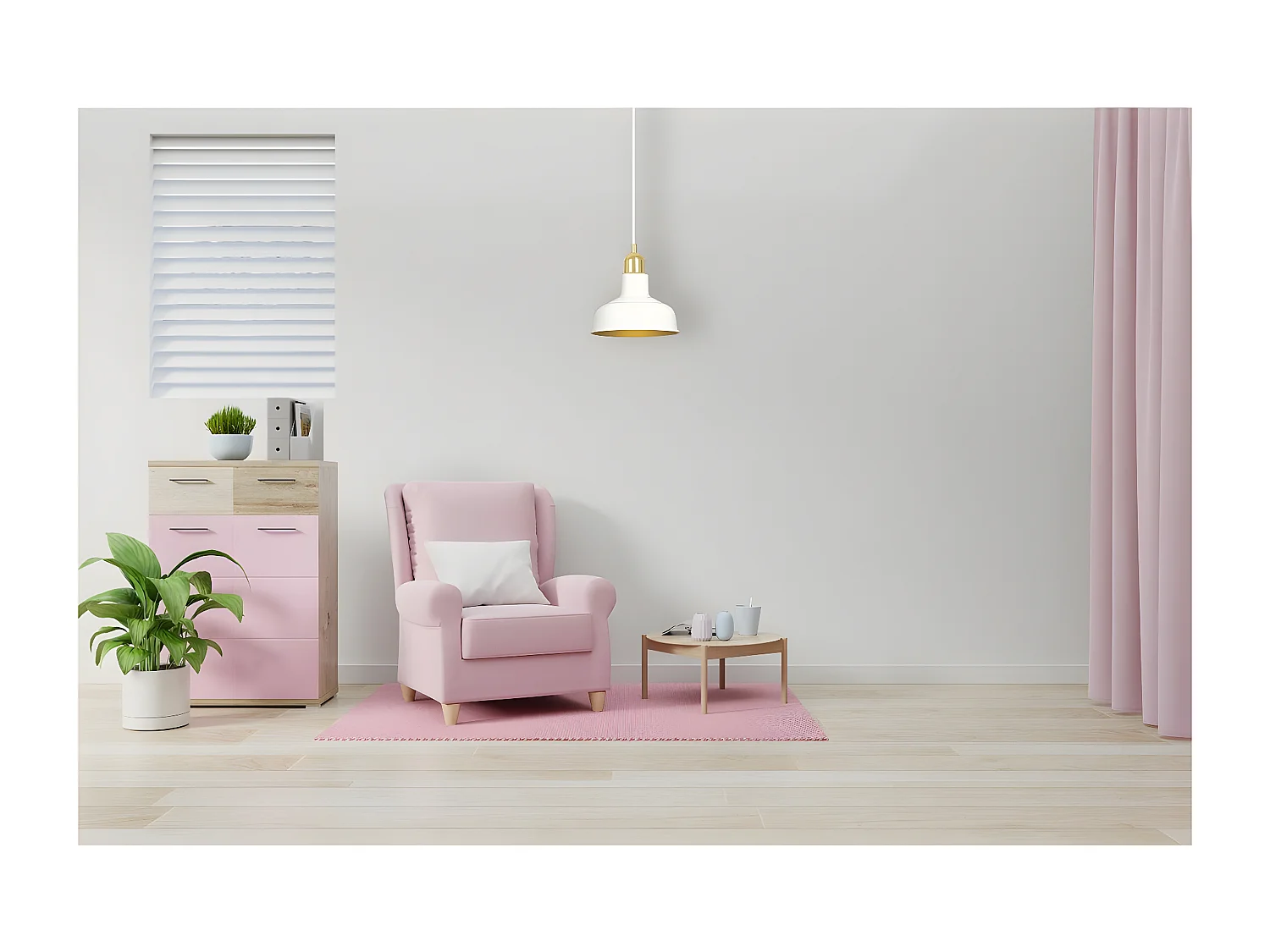 Candeeiro Suspenso Ibor, Branco, 21x100x21 cm, Seven Design