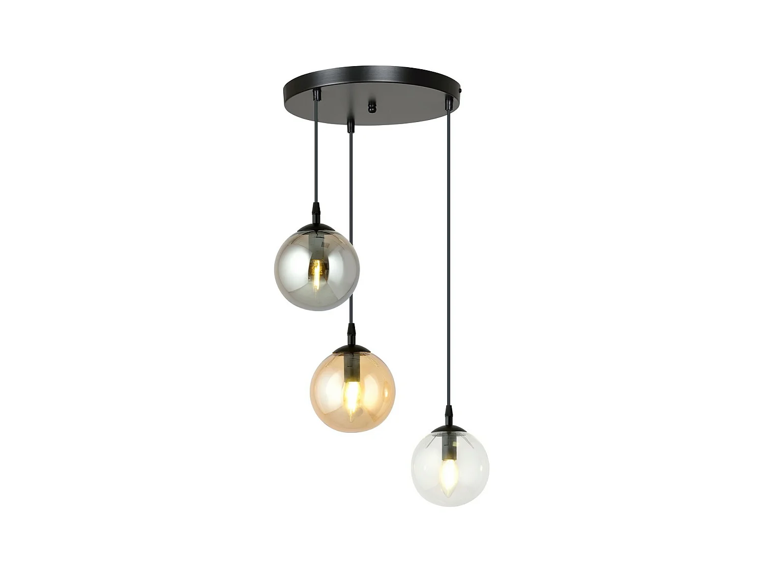 Hanglamp Cosmo, Zwart, 40x100x40 cm, Epikasa