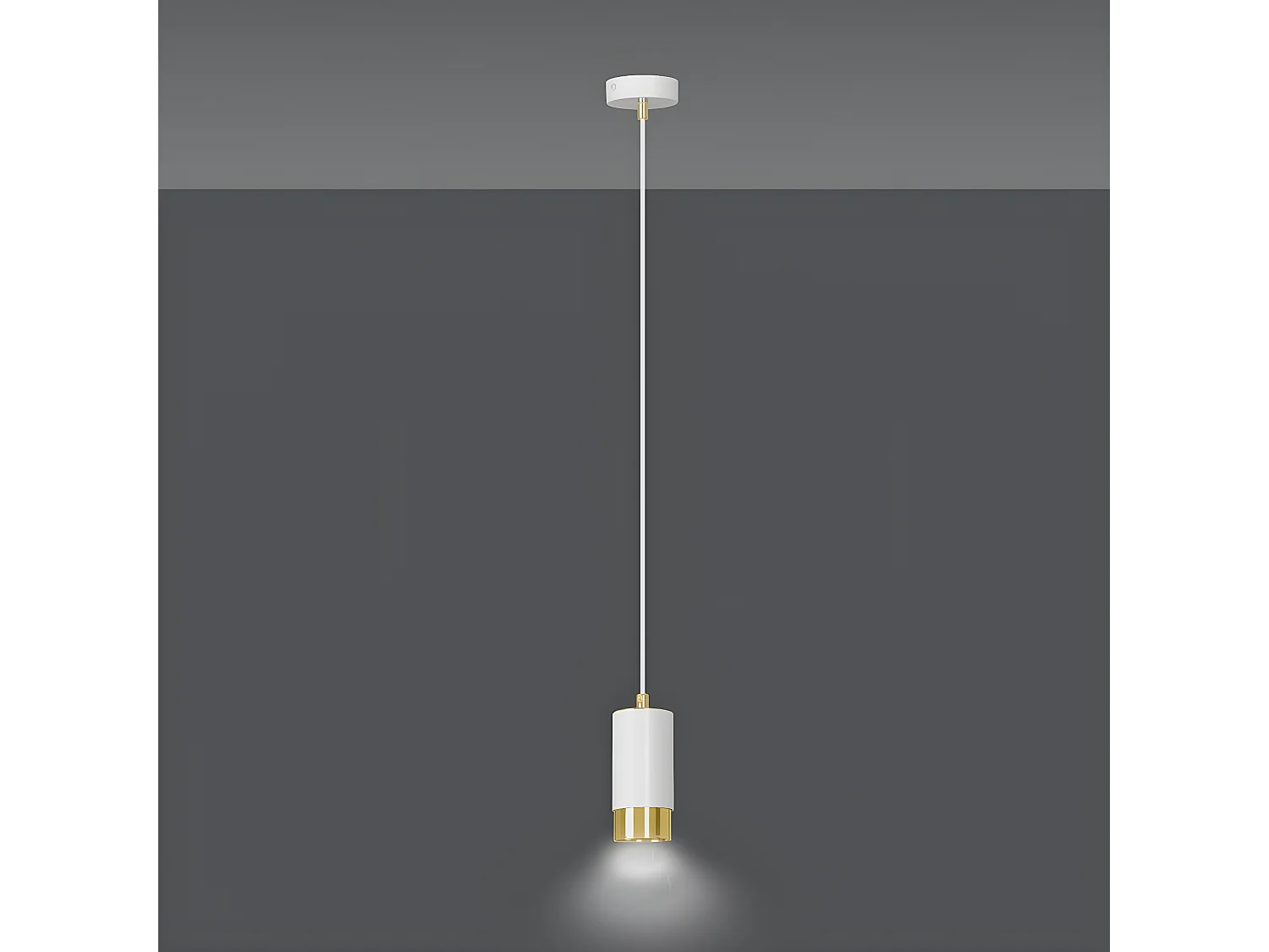 Suspension Fumiko 1, Blanc, 8x100x8 cm, Seven Design