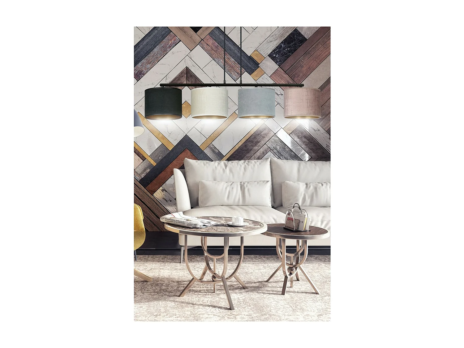 Lampada a Sospensione Hilde, Multicolore, 97x100x18 cm, Seven Design