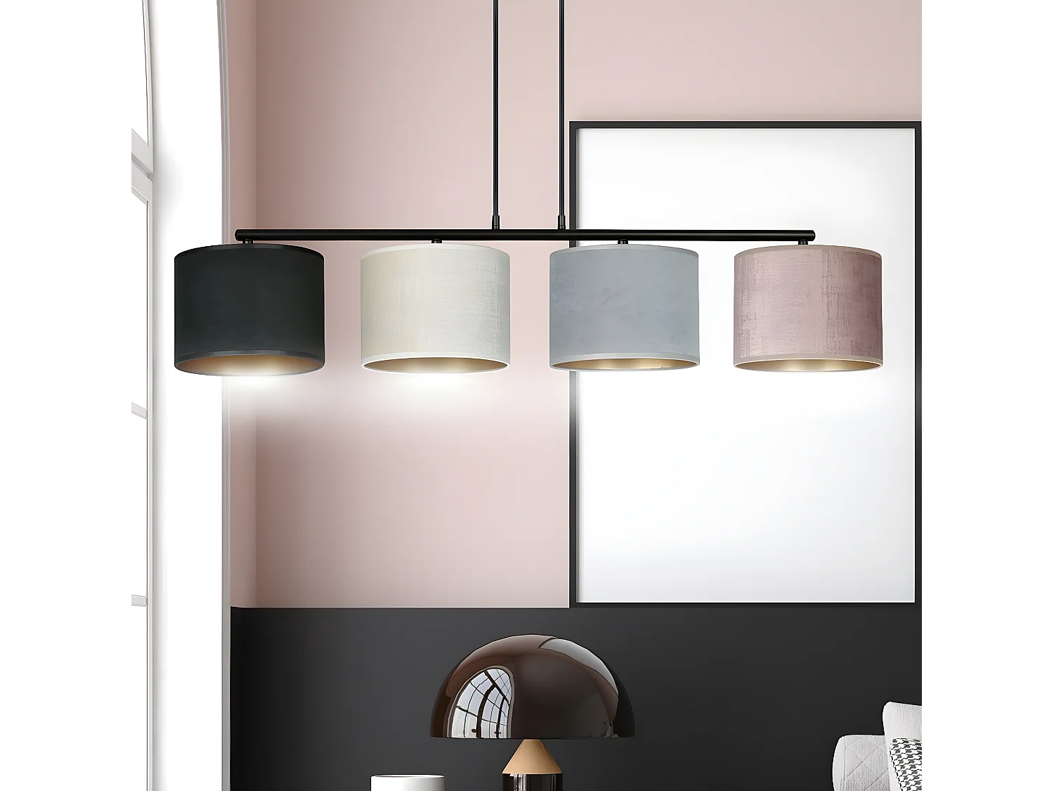 Lampada a Sospensione Hilde, Multicolore, 97x100x18 cm, Seven Design