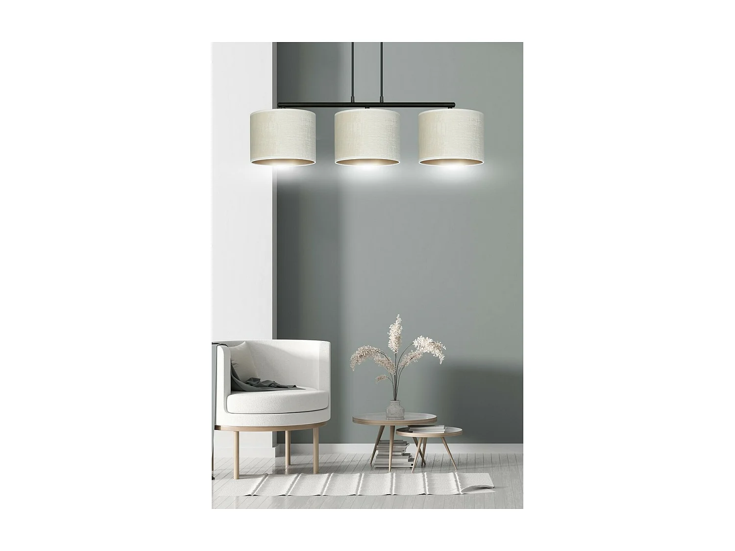 Suspension Hilde, Blanc, 72x100x18 cm, Seven Design