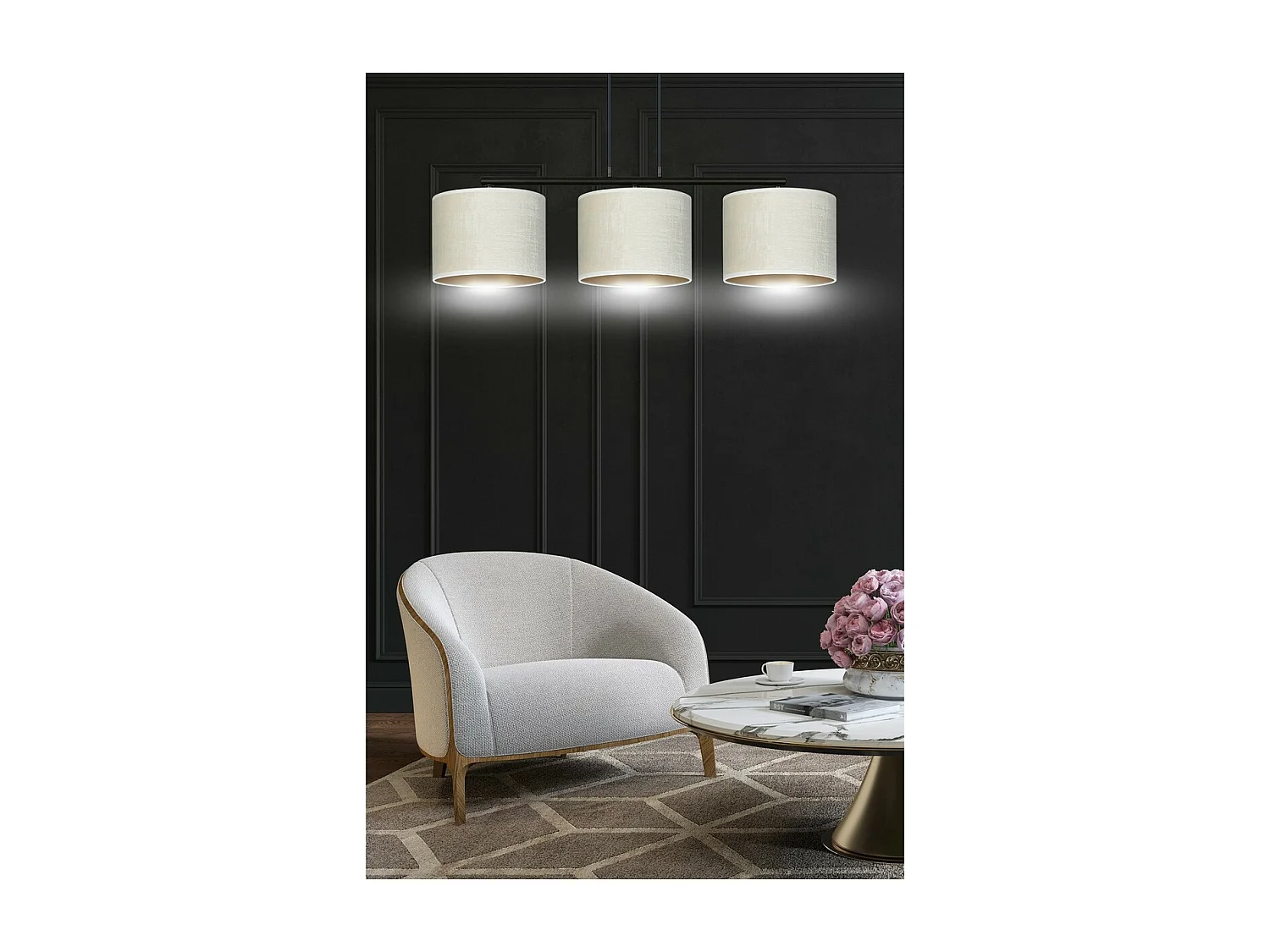 Suspension Hilde, Blanc, 72x100x18 cm, Seven Design