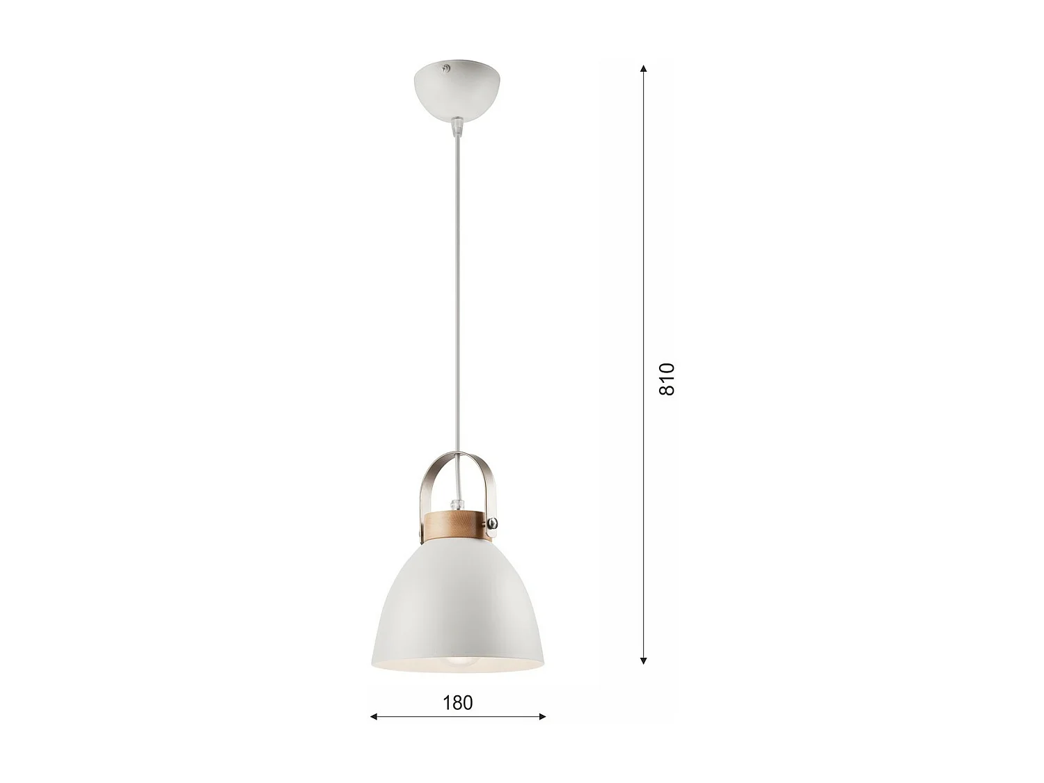 Hanglamp Danielle, Wit, 18x18x81 cm, Seven Design