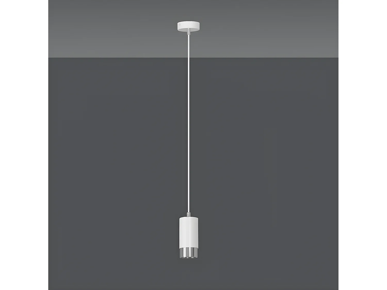 Hanglamp Fumiko, Wit, 8x100x8 cm, Seven Design