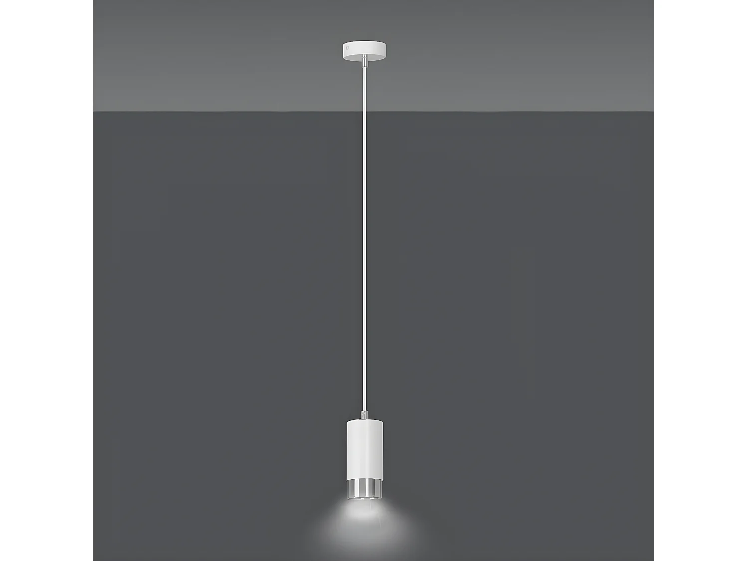 Hanglamp Fumiko, Wit, 8x100x8 cm, Seven Design