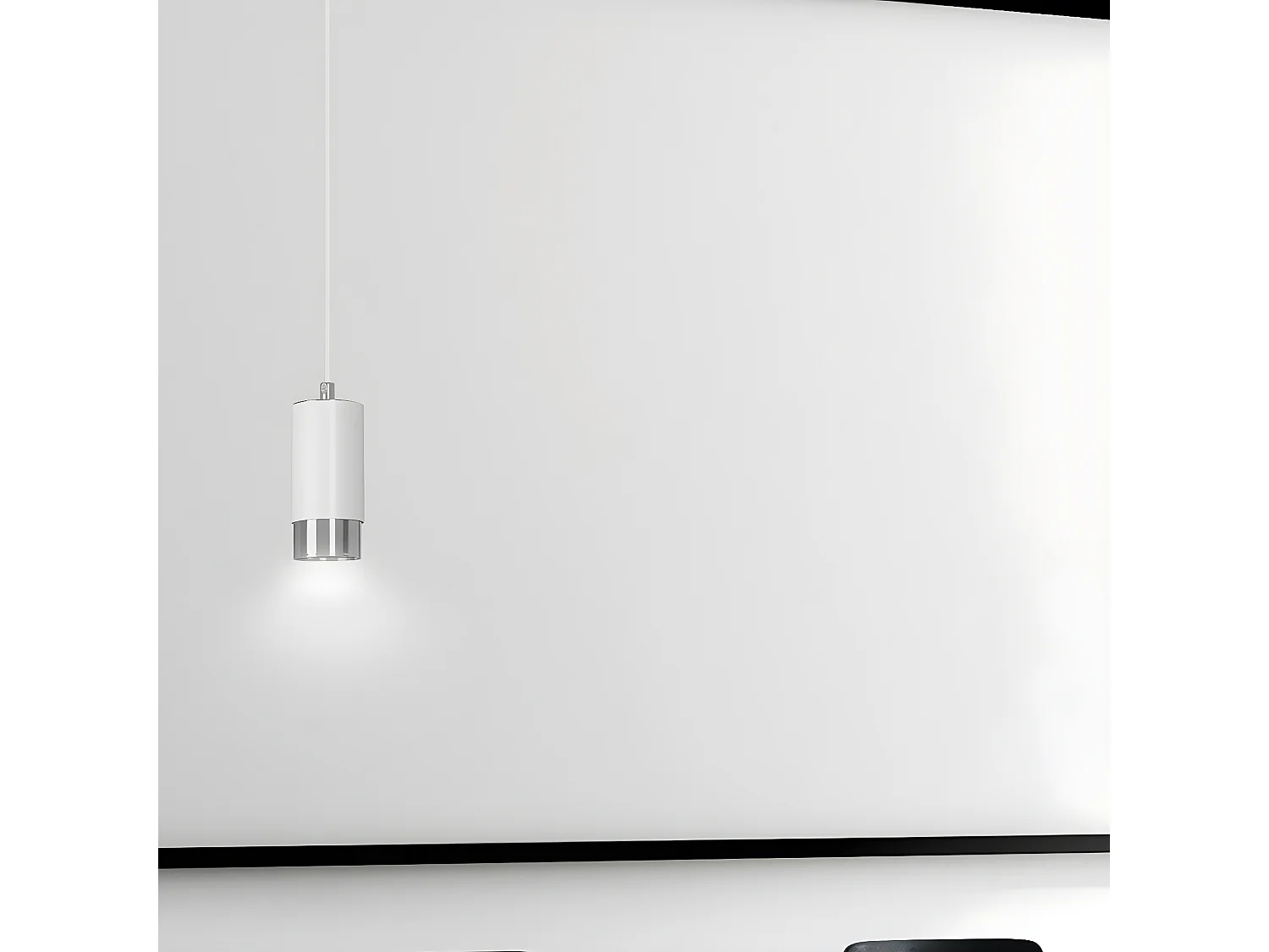 Hanglamp Fumiko, Wit, 8x100x8 cm, Seven Design