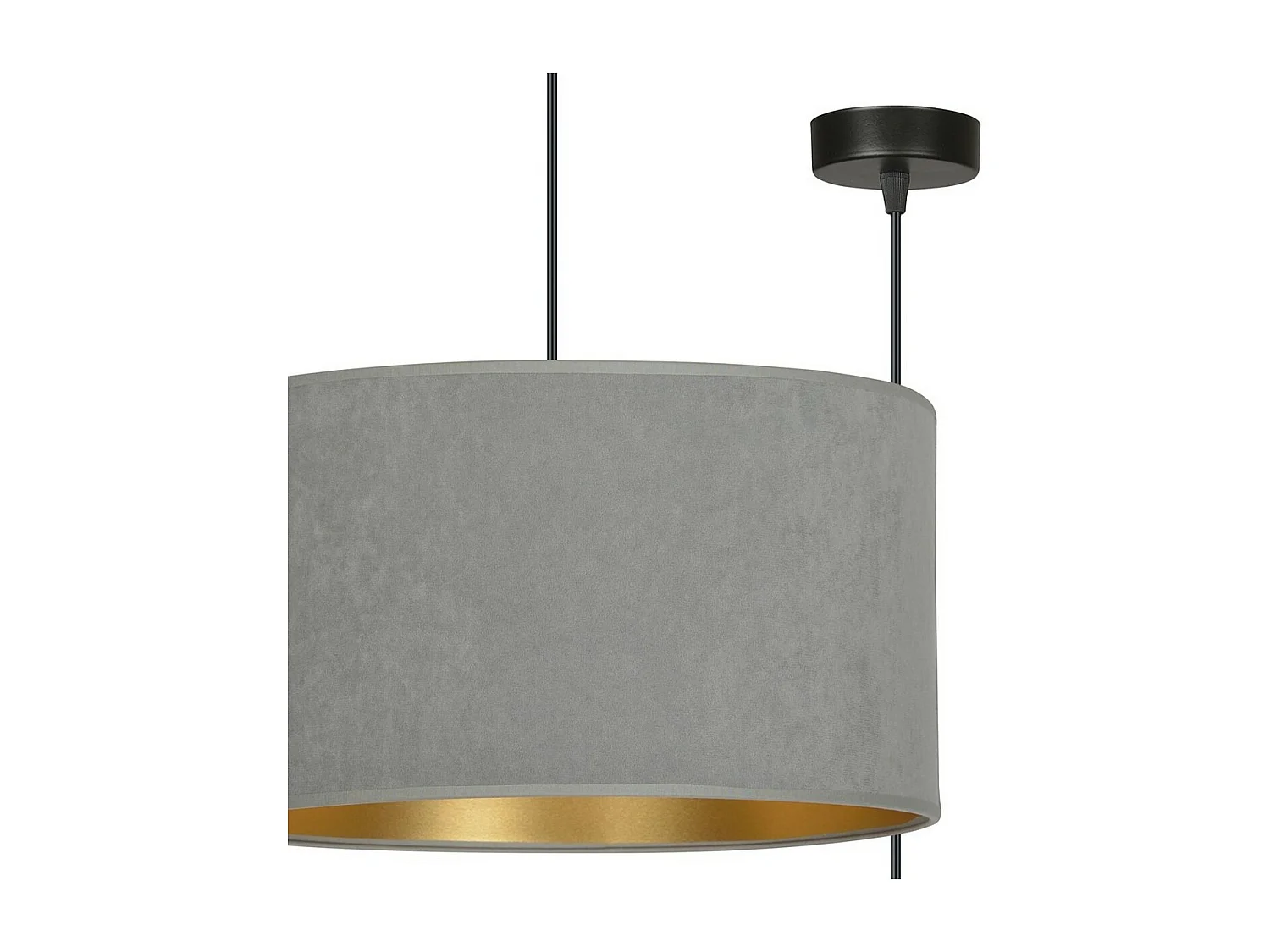Hanglamp Hilde, Grijs, 35x100x35 cm, Seven Design